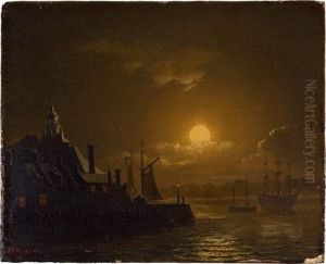 Die Kehrwiederspitze Bei Nacht by Sebastian Carl Christian Reinhardt