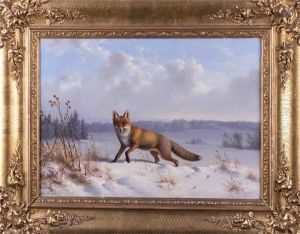 Fuchs In Winterlandschaft