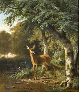 Biche Dans La Clairiere by Wilhelm Reinhardt