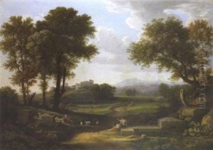 Paysage Classique Avec Un Berger Et Ses Brebis Paysage Classique Avec Un Berger Et Ses Brebis