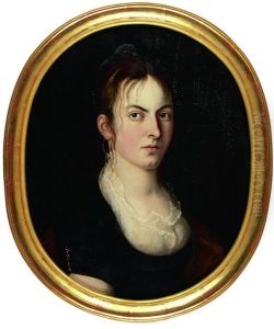 Portrait Einer Jungen Frau