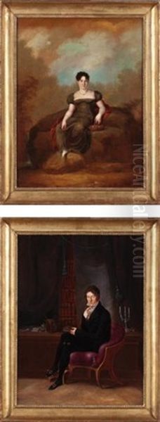 Madame Rousset Dans Un Paysage Bucolique (+ Monsieur Rousset Dans Sa Bibliotheque; 2 Works) - view 1