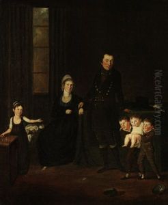 Portrat Einer Sechskopfigen Familie In Interieur Portrat Einer Sechskopfigen Familie In Interieur
