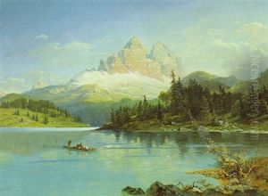Der Misurinasee In Sudtirol by Friedrich Reinhold the Younger
