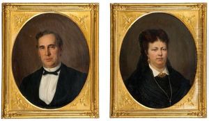 Senator Alexander Frey And His Wife by Bernhard Reinhold