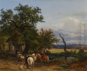 Landscape With Rider by Franz Reinhold