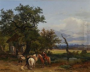 Landschaft Mit Reiter