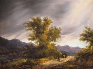 Auf Dem Heimweg Bei Aufziehendem Gewitter Auf Dem Heimweg Bei Aufziehendem Gewitter