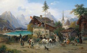 Kirchtag Im Gebirg, Heimfahrt by Franz Reinhold