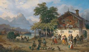 Kirchtag Im Gebirg, Tanz by Franz Reinhold