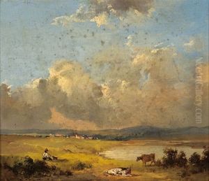 Eine Landschaft In Niederosterreich by Franz Reinhold