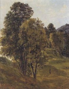 Landschaft Mit Figurlicher Staffage by Franz Reinhold