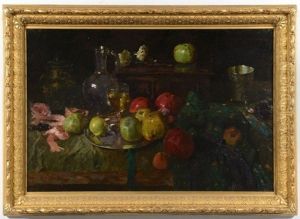 Still Life With Wine And Apples thumbnail