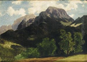 Sommerliche Gebirgslandschaft by Ernst Otto Reiniger