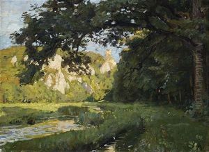 Sommerliche Landschaft (bei Buttenhausen?) by Otto Reiniger