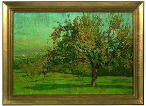Sommerliche Streuobstwiese, Im Hintergrund Weiter Blick Ins Tal by Otto Reiniger