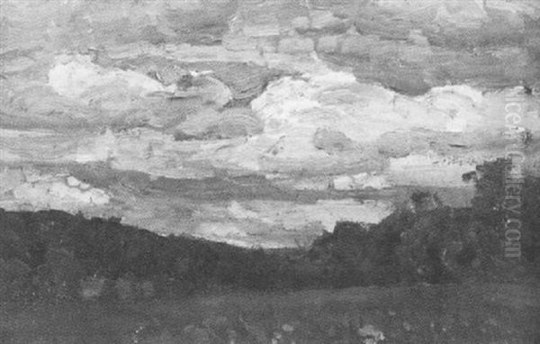 Schwabische Landschaft Mit Wolkenformationen - view 1