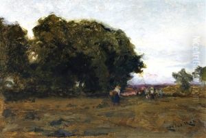 Paisagem Com Camponesa