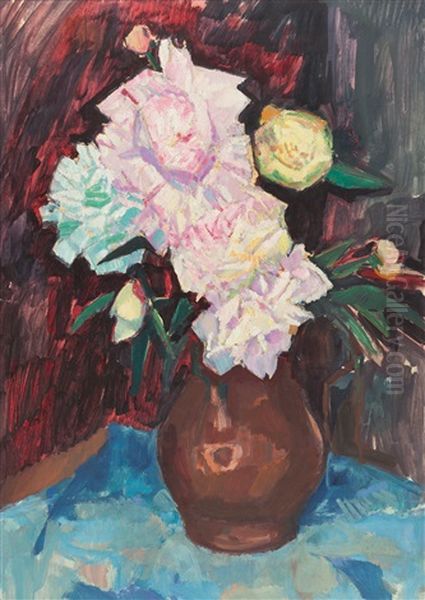 Still Life With White Peonies - view 1