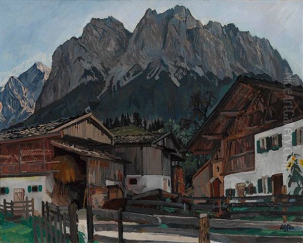 Obergrainau Mit Zugspitze - view 1