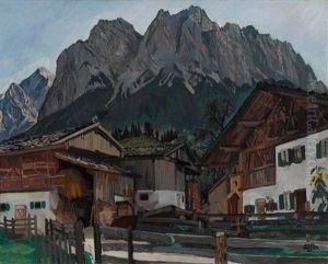 Obergrainau Mit Zugspitze
