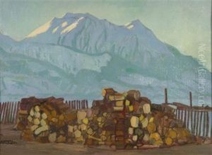 Blick Vom Wallgau Zum Karwendel by Carl Reiser