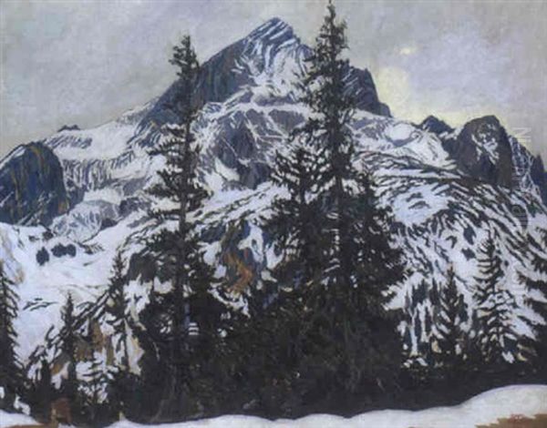 Die Alpspitze Im Winter - view 1