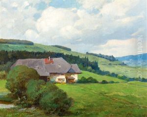 Schwarzwaldhaus An Einem Sommertag Schwarzwaldhaus An Einem Sommertag