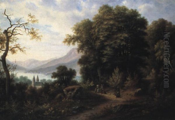 Landschaft Mit See Im Schwarzwald - view 1