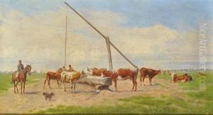 At A Watering Station In The Puszta