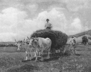 Heuaufladen Heuaufladen