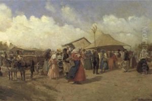Bauernmarkt by Hermann Reisz