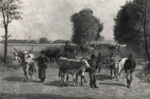 Am Weg Zum Markt by Hermann Reisz