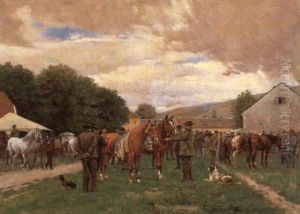 Pferdemarkt by Hermann Reisz