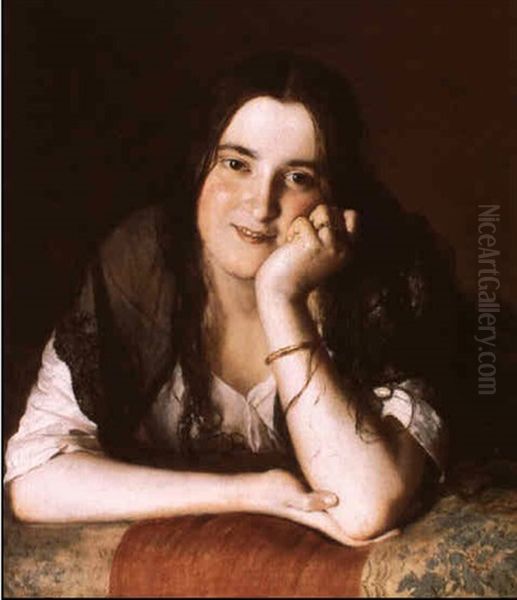 Madchen Mit Gelostem Haar - view 1