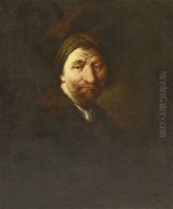 Portrait Of A Man, Half Length, In A Fur Hat