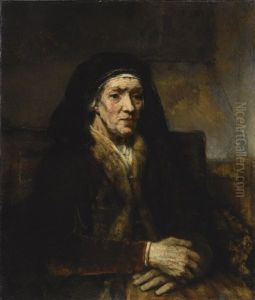 Portrait Of A Seated Woman With Her Hands Clasped