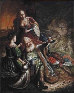 Loth And His Daughters by Harmenszoon van Rijn Rembrandt
