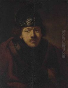 Self-portrait Of The Artist In A Helmet by Harmenszoon van Rijn Rembrandt