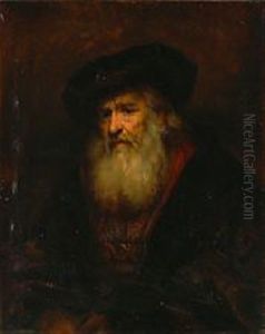 Portrait Of A Bearded Old Man by Harmenszoon van Rijn Rembrandt