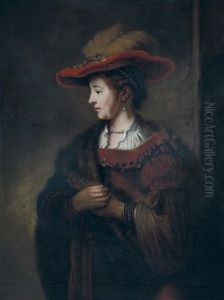Portrait De Saskia Avec Un Chapeau Rouge