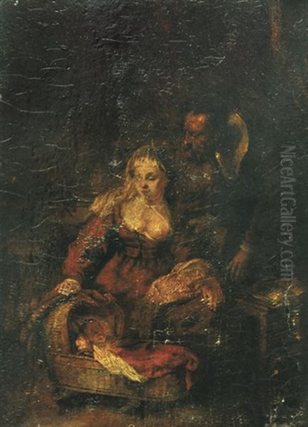 Maria Und Joseph An Der Wiege Des Jesusknaben - view 1