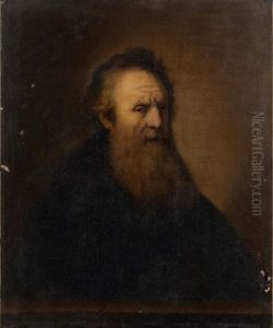 Portrait D'homme Barbu Devant Un Parapet