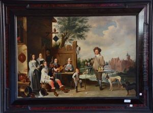 Scene De Famille by Harmenszoon van Rijn Rembrandt