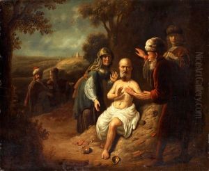Job Plagas by Harmenszoon van Rijn Rembrandt