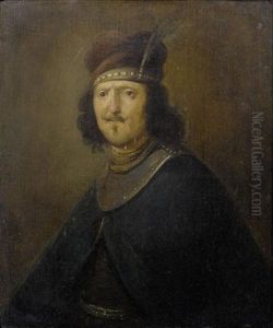 Tronie Eines Mannes Mit Federturban