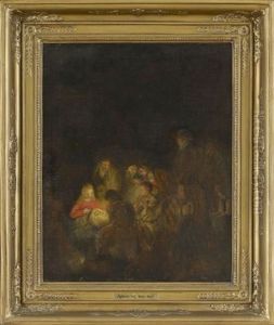 The Adoration Of The Sheperd by Harmenszoon van Rijn Rembrandt