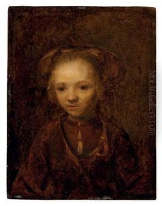 Portrait Of A Girl by Harmenszoon van Rijn Rembrandt
