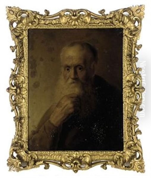 Portrait Of An Old Man In A Brown Coat - view 1