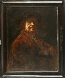 Rembrandts Selbstportrait (by M. Brehmer) by Harmenszoon van Rijn Rembrandt